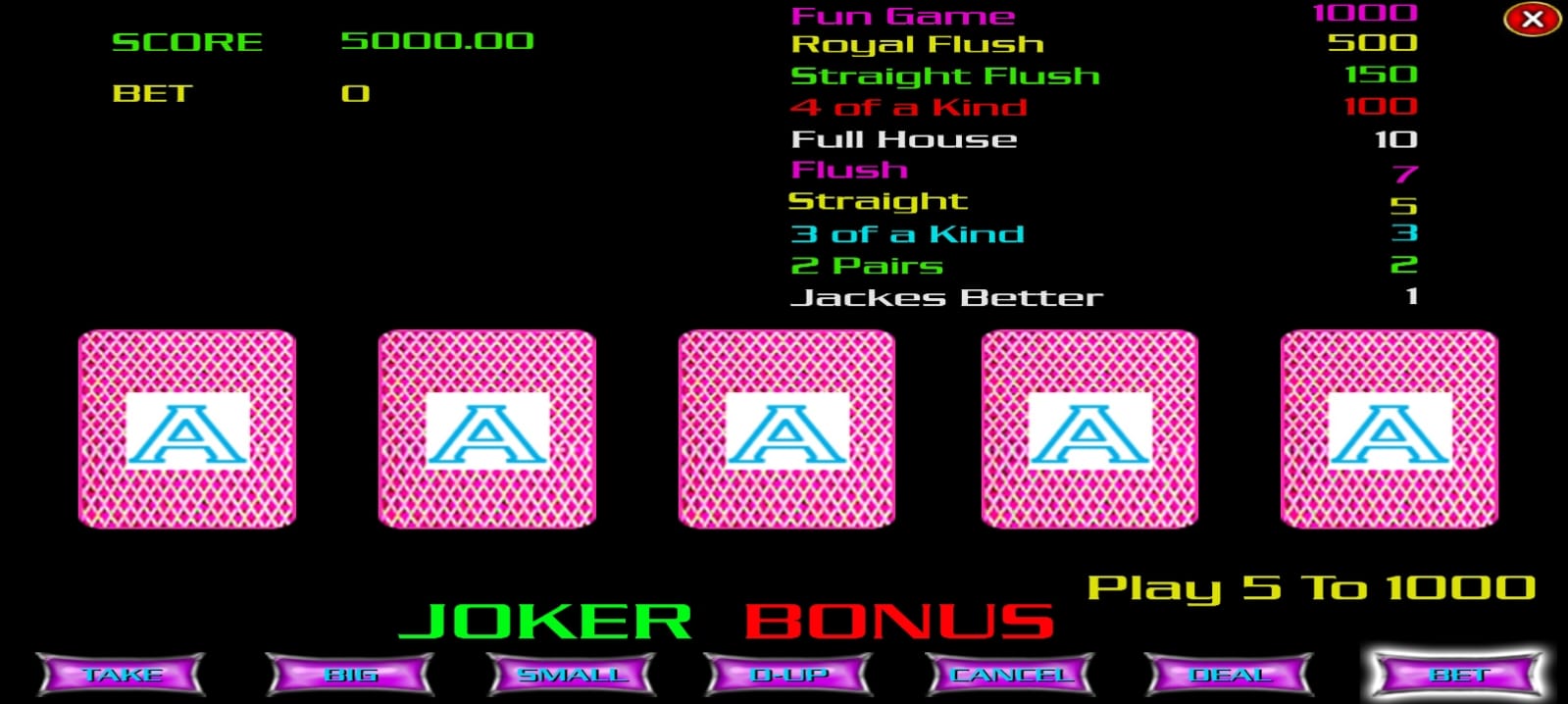 Joker Bonus